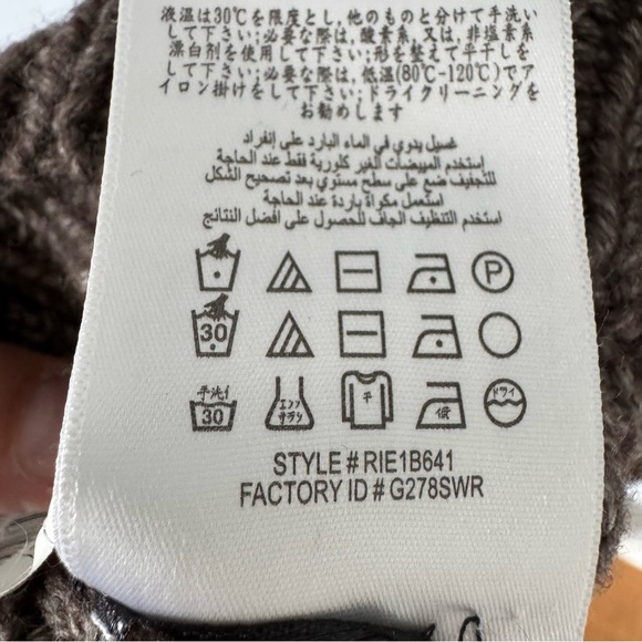 BCBGMAXAZRIA Harvey Wool Cape Poncho Sweater Grey Dusk -Heavy Knit-Cowl Neck NWT - Picture 4 of 9